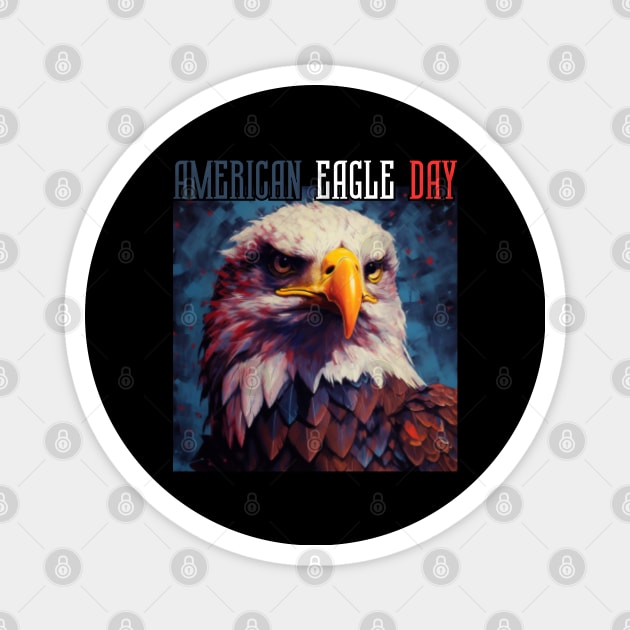 american eagle, 4th of july, freedom Magnet by Pattyld